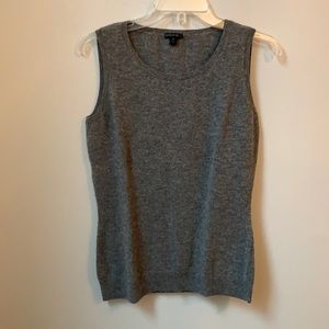 Lafayette 148 Gray Wool/Cashmere Shell Medium M
